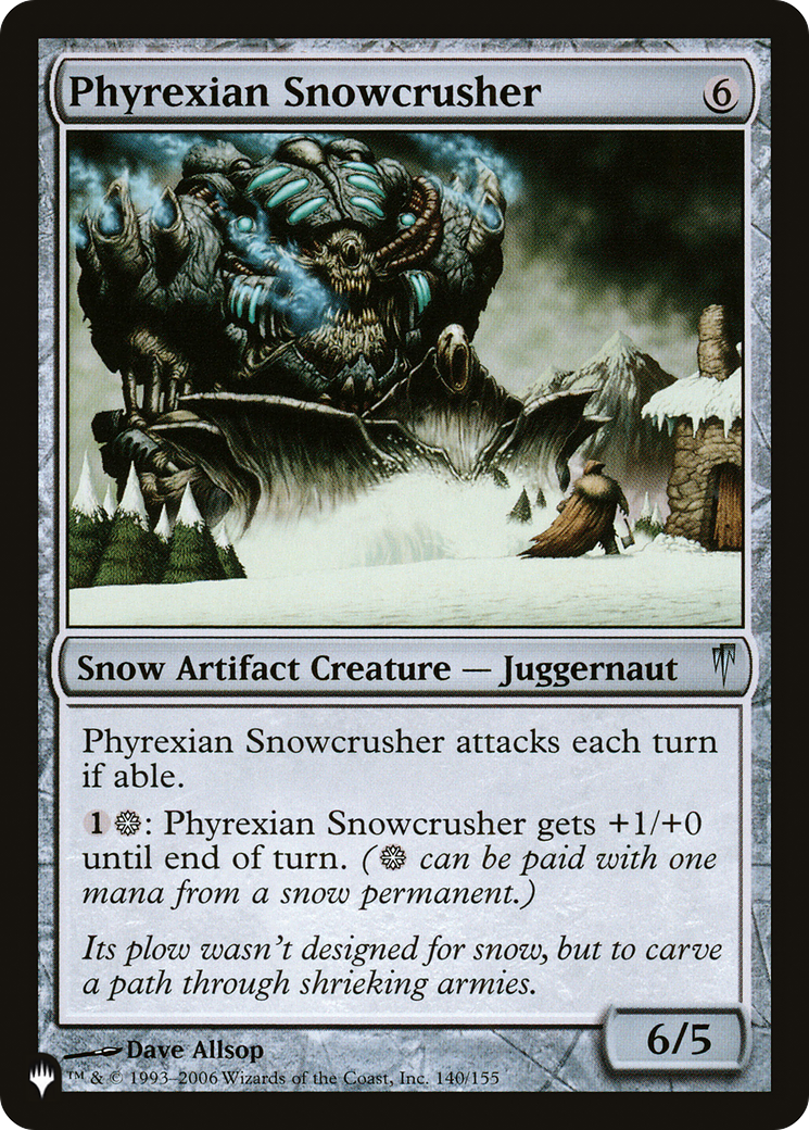 Phyrexian Snowcrusher [The List] | Exor Games Summserside