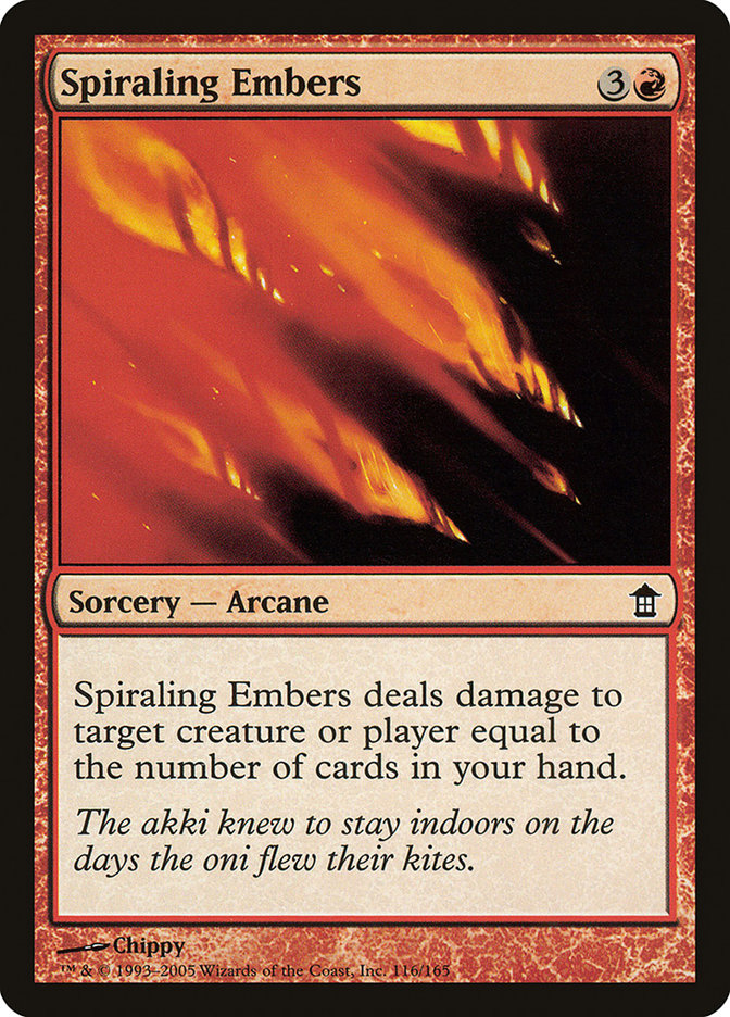 Spiraling Embers [Saviors of Kamigawa] | Exor Games Summserside