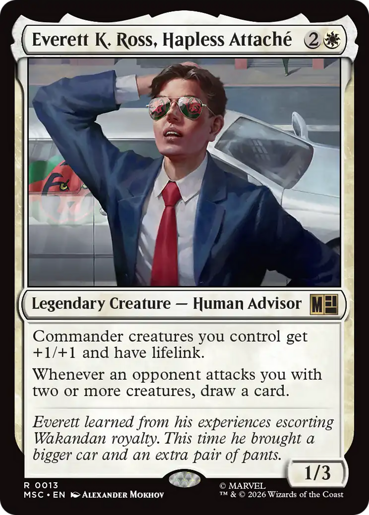 Everett K. Ross, Hapless Attache [Marvel Super Heroes Commander] | Exor Games Summserside