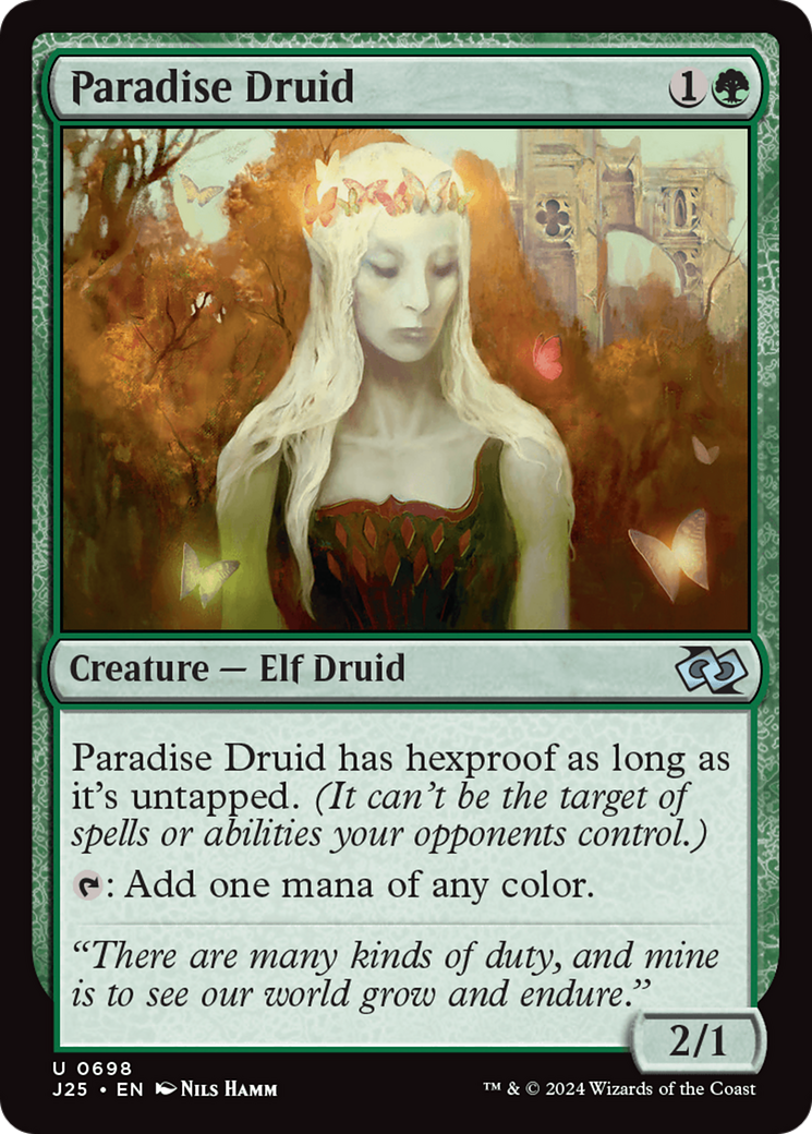 Paradise Druid [Foundations Jumpstart] | Exor Games Summserside