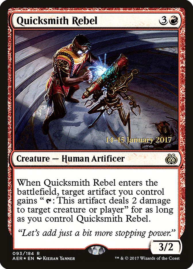 Quicksmith Rebel [Aether Revolt Prerelease Promos] | Exor Games Summserside