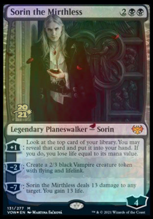 Sorin the Mirthless [Innistrad: Crimson Vow Prerelease Promos] | Exor Games Summserside