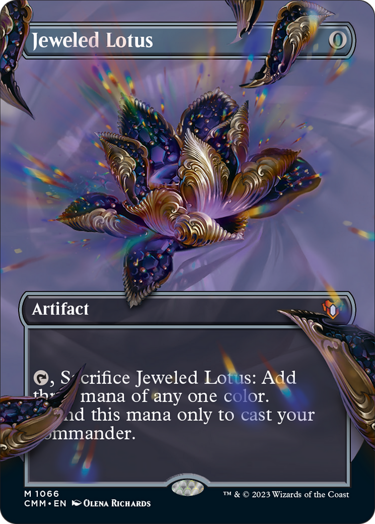 Jeweled Lotus (Borderless Textured Foil Frame Break) [Commander Masters] | Exor Games Summserside