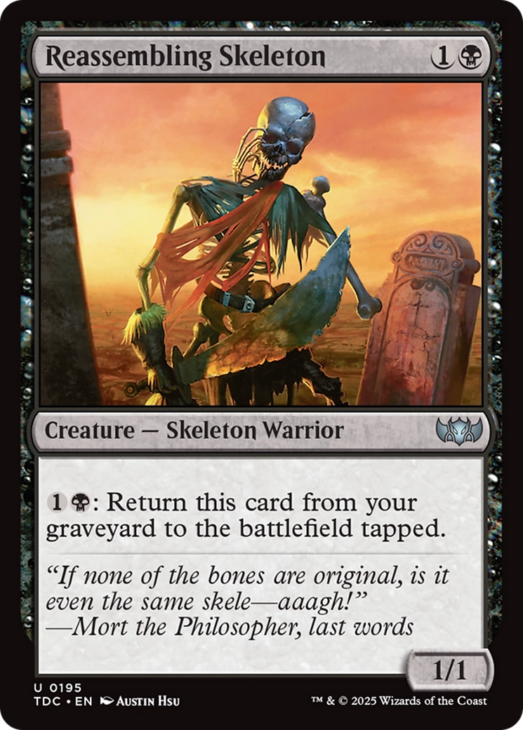 Reassembling Skeleton [Tarkir: Dragonstorm Commander] | Exor Games Summserside