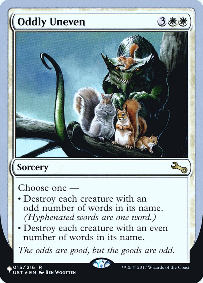 Oddly Uneven (Unfinity Foil Edition) [The List] | Exor Games Summserside