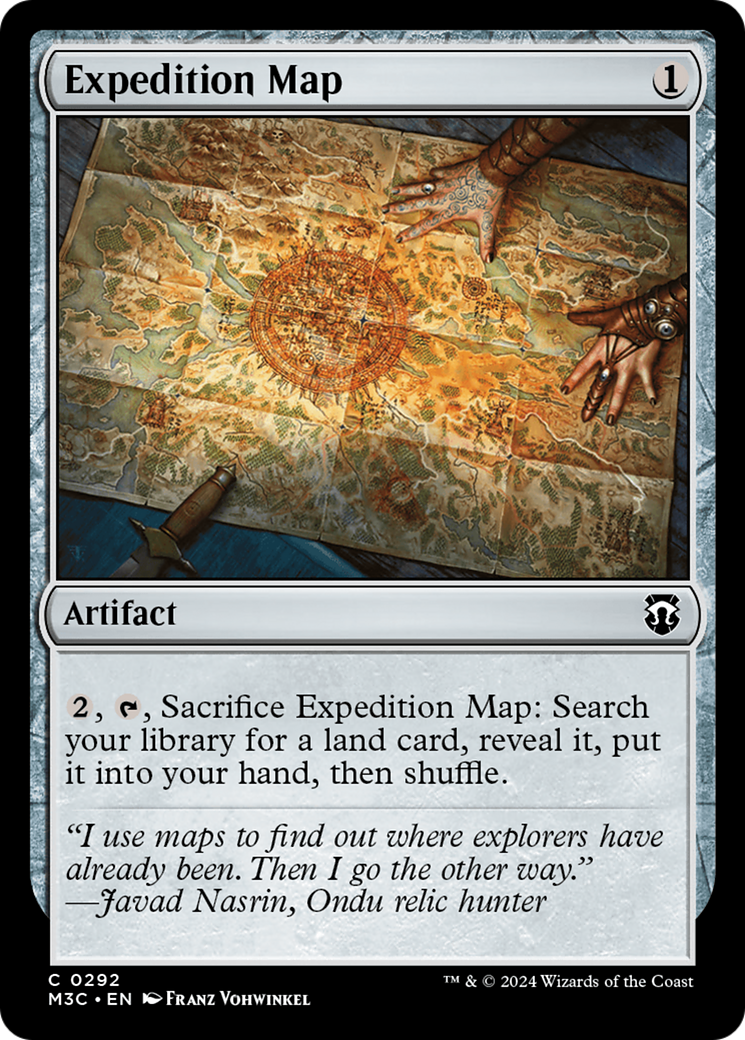 Expedition Map (Ripple Foil) [Modern Horizons 3 Commander] | Exor Games Summserside