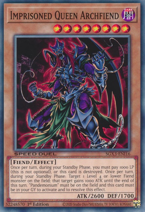 Imprisoned Queen Archfiend [SGX3-ENI16] Common | Exor Games Summserside