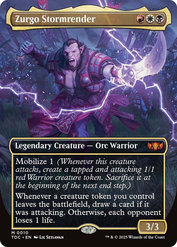 Zurgo Stormrender (Borderless) [Tarkir: Dragonstorm Commander] | Exor Games Summserside