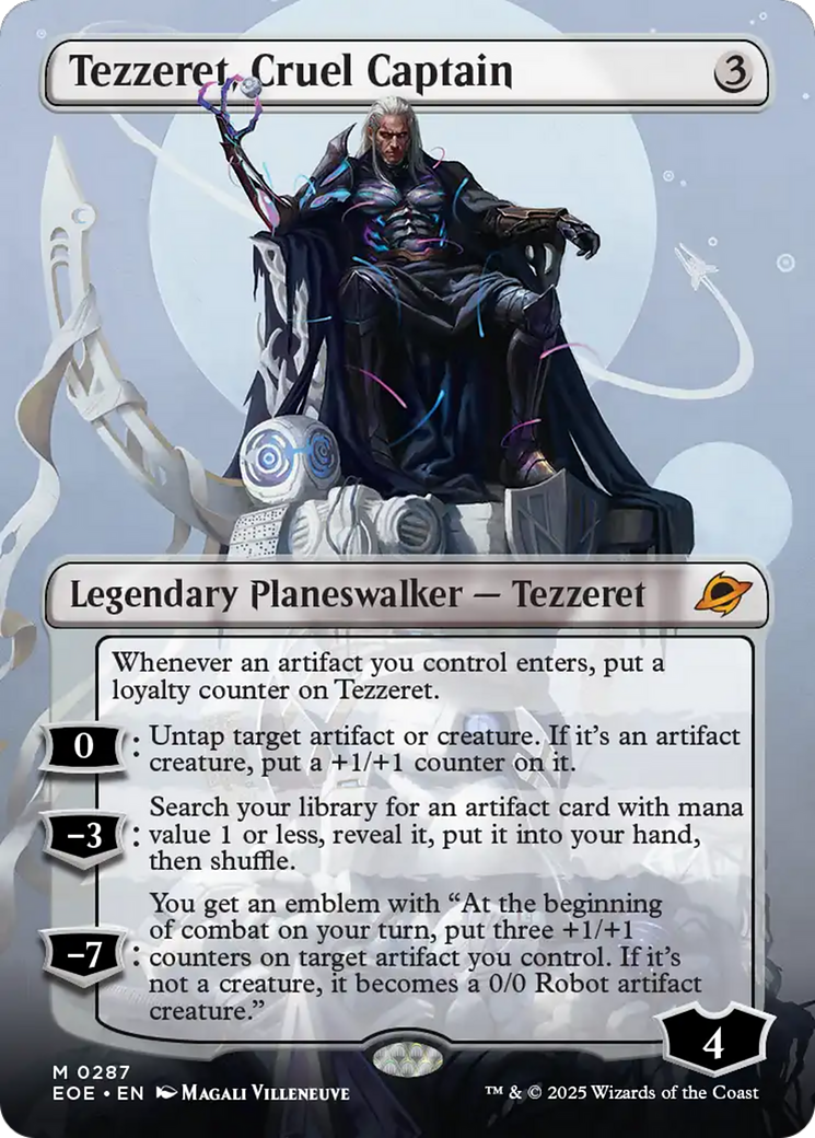 Tezzeret, Cruel Captain (Borderless) [Edge of Eternities] | Exor Games Summserside
