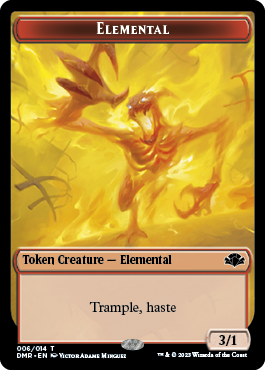 Elephant // Elemental Double-Sided Token [Dominaria Remastered Tokens] | Exor Games Summserside