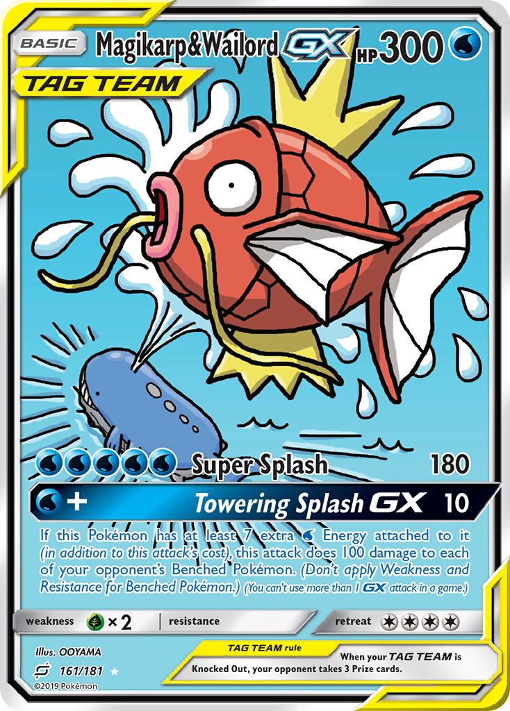 Magikarp & Wailord GX (161/181) [Sun & Moon: Team Up] | Exor Games Summserside