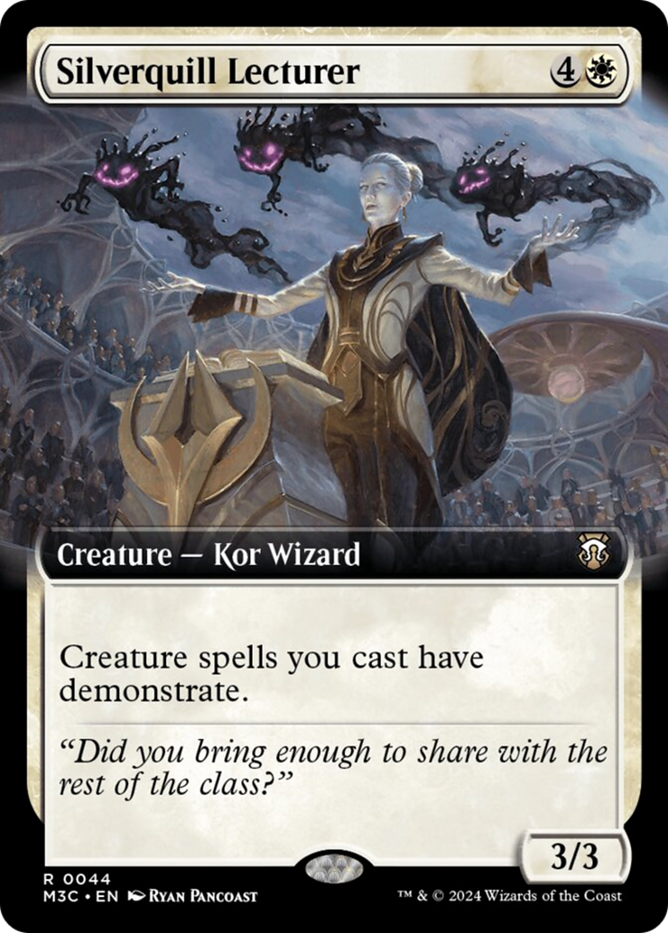 Silverquill Lecturer (Extended Art) [Modern Horizons 3 Commander] | Exor Games Summserside