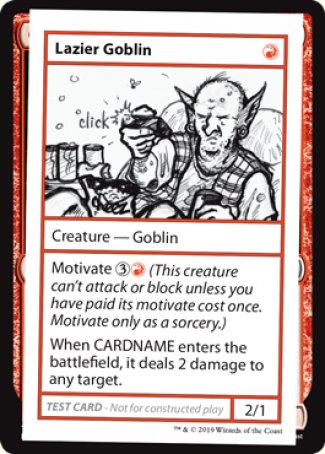 Lazier Goblin (2021 Edition) [Mystery Booster Playtest Cards] | Exor Games Summserside