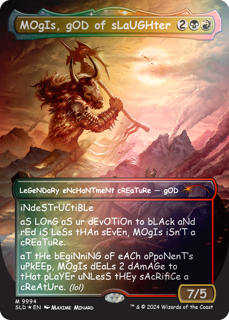 MOgIs, gOD of sLaUGHter (9994) (Rainbow Foil) [Secret Lair Drop Series] | Exor Games Summserside