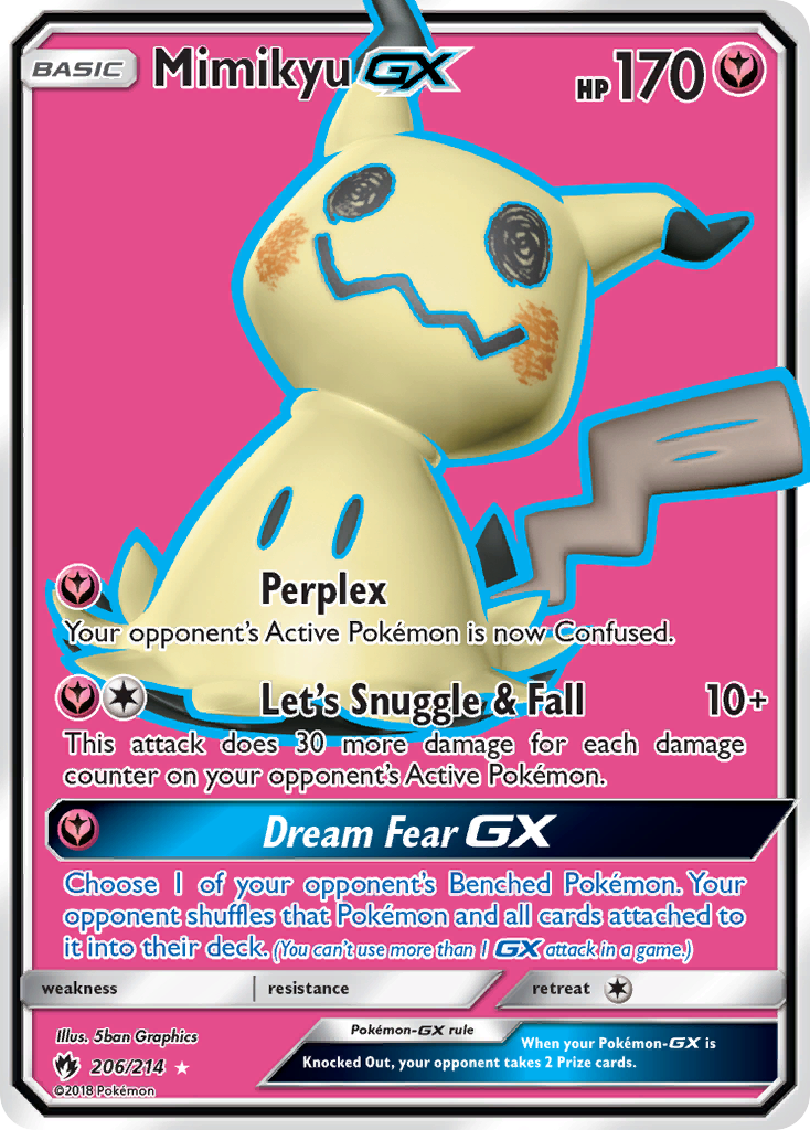 Mimikyu GX (206/214) [Sun & Moon: Lost Thunder] | Exor Games Summserside