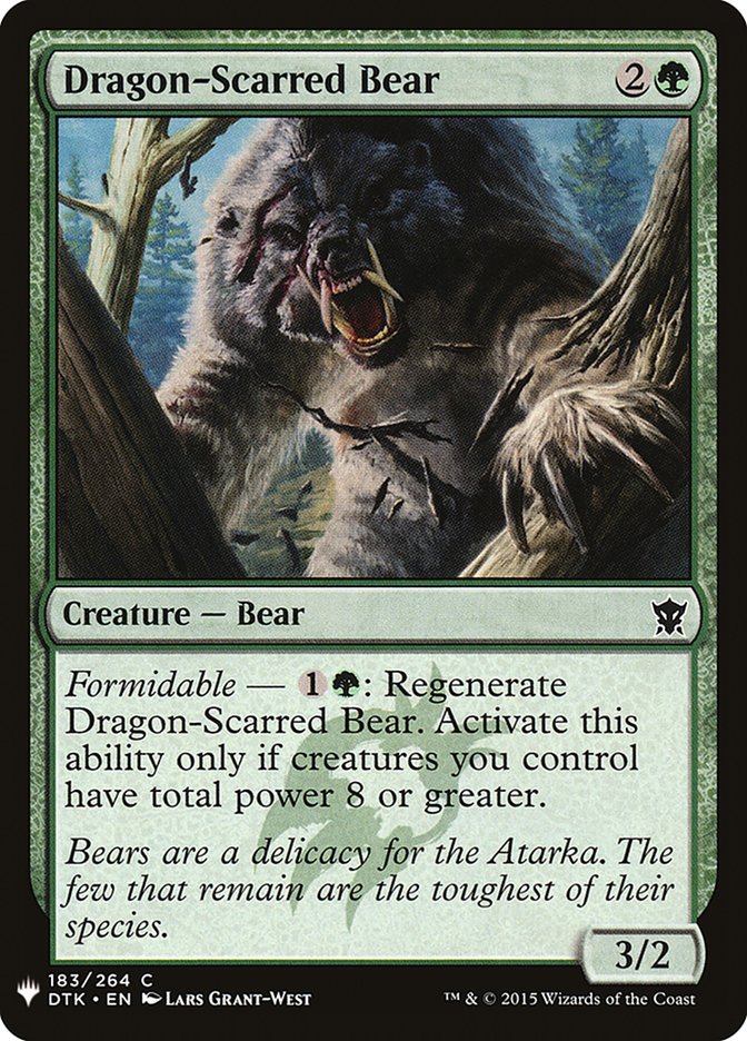 Dragon-Scarred Bear [Mystery Booster] | Exor Games Summserside