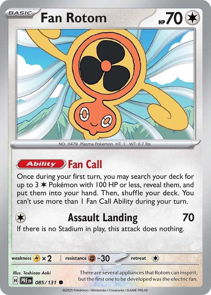 Fan Rotom (085/131) [Scarlet & Violet: Prismatic Evolutions] | Exor Games Summserside