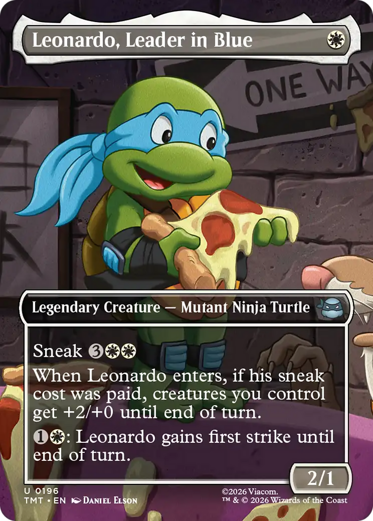 Leonardo, Leader in Blue (Borderless) [Teenage Mutant Ninja Turtles] | Exor Games Summserside