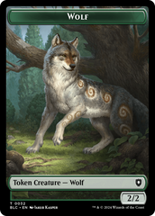 Goat // Wolf (032) Double-Sided Token [Bloomburrow Commander Tokens] | Exor Games Summserside