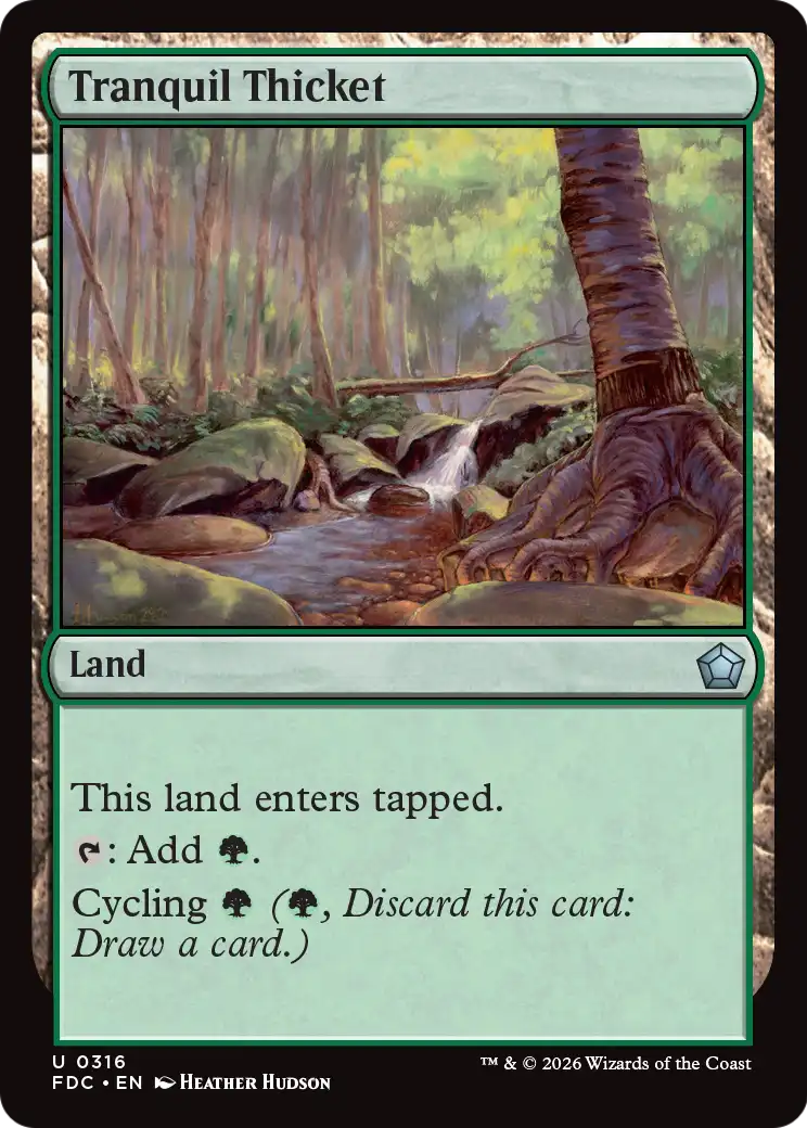 Tranquil Thicket [Foundations Commander] | Exor Games Summserside