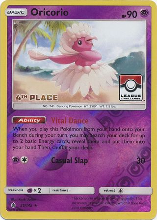 Oricorio (55/145) (League Promo 4th Place) [Sun & Moon: Guardians Rising] | Exor Games Summserside