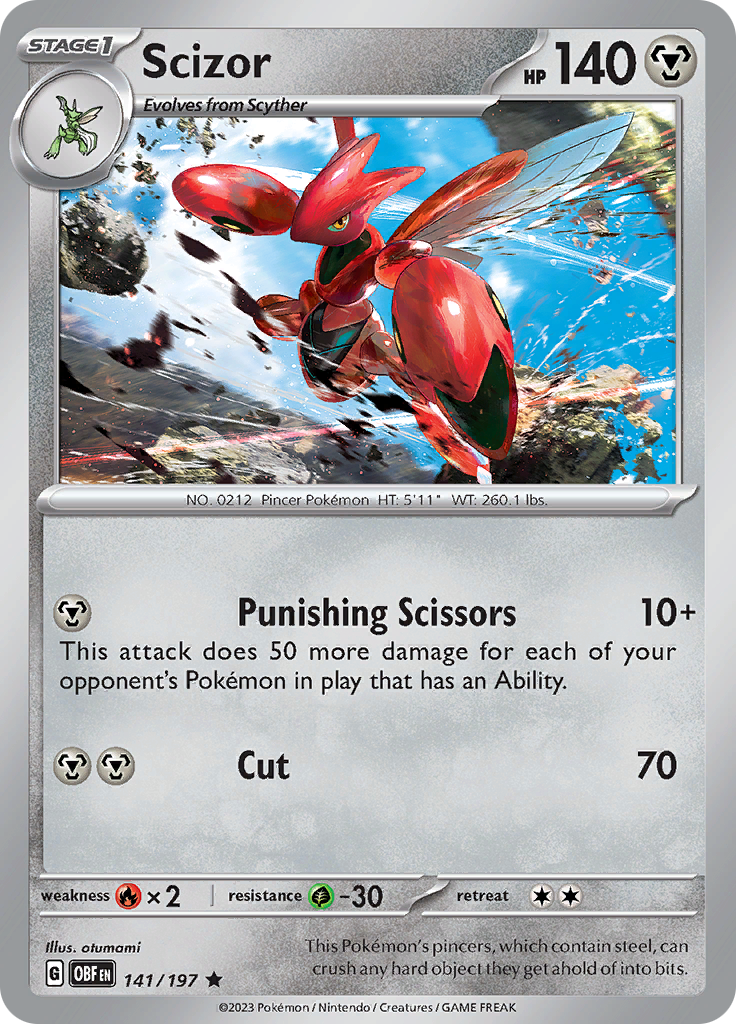 Scizor (141/197) [Scarlet & Violet: Obsidian Flames] | Exor Games Summserside