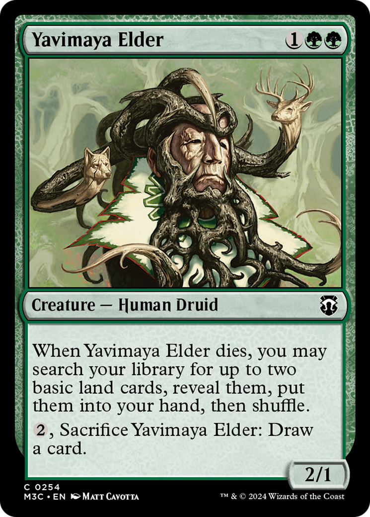 Yavimaya Elder (Ripple Foil) [Modern Horizons 3 Commander] | Exor Games Summserside