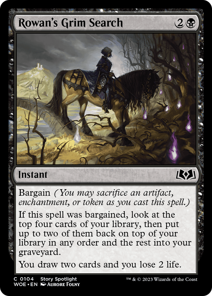 Rowan's Grim Search [Wilds of Eldraine] | Exor Games Summserside