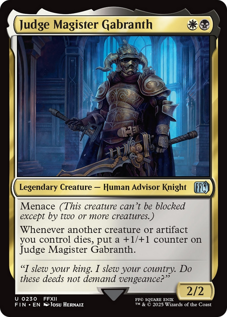 Judge Magister Gabranth [FINAL FANTASY] | Exor Games Summserside