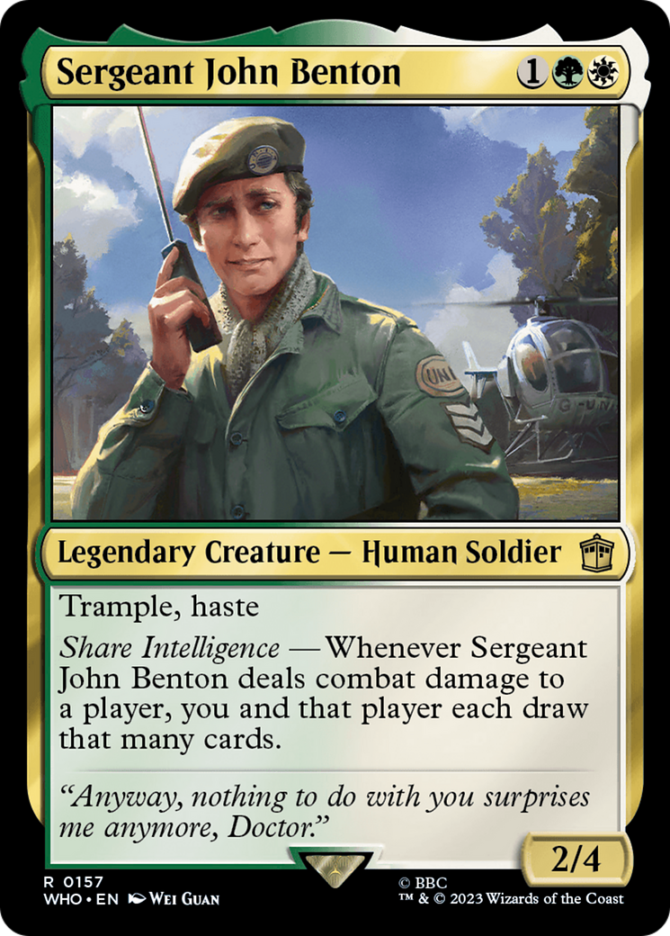 Sergeant John Benton [Doctor Who] | Exor Games Summserside