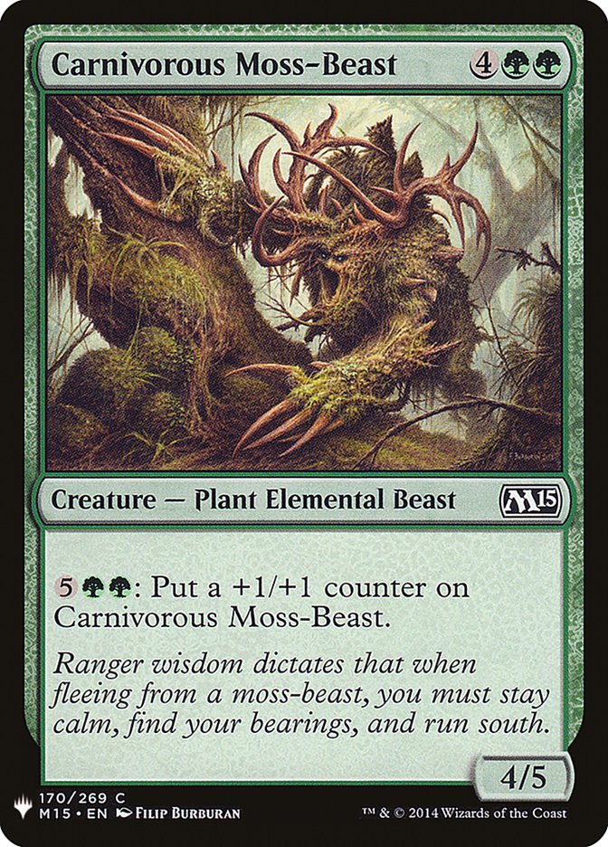 Carnivorous Moss-Beast [Mystery Booster] | Exor Games Summserside