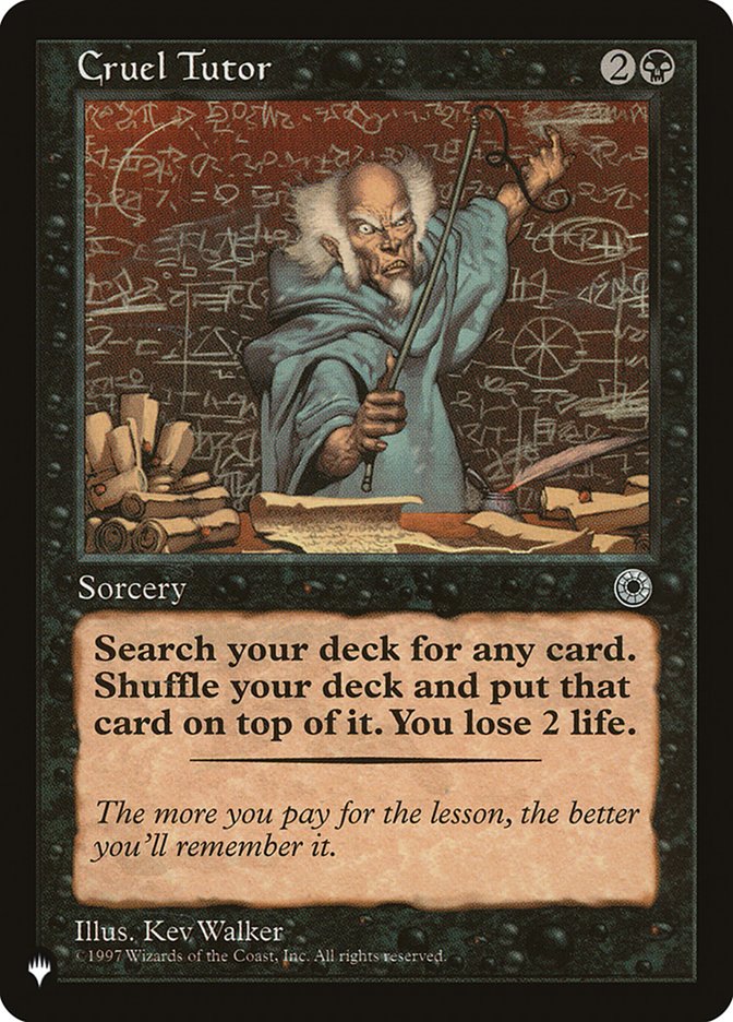Cruel Tutor [The List] | Exor Games Summserside