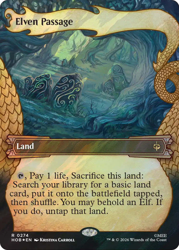 Elven Passage (Showcase) (Surge Foil) [The Hobbit] | Exor Games Summserside