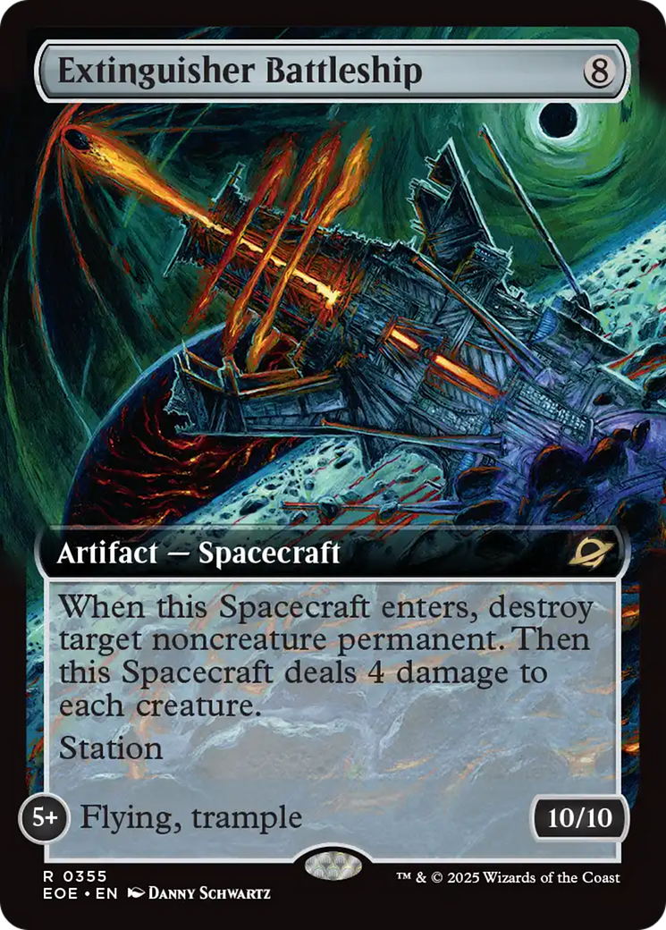 Extinguisher Battleship (Extended Art) [Edge of Eternities] | Exor Games Summserside