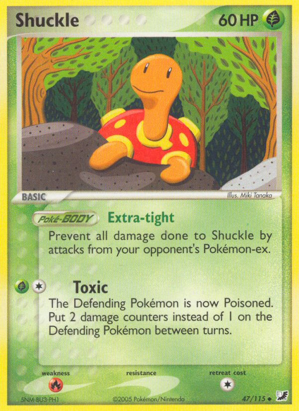 Shuckle (47/115) [EX: Unseen Forces] | Exor Games Summserside