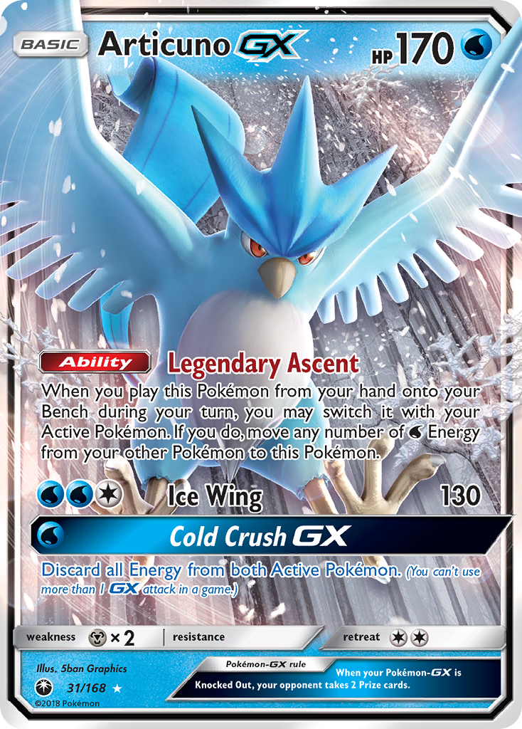 Articuno GX (31/168) [Sun & Moon: Celestial Storm] | Exor Games Summserside