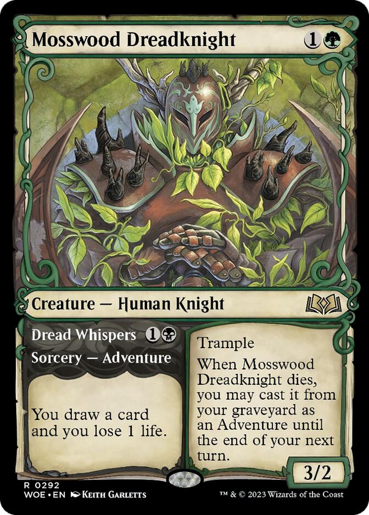 Mosswood Dreadknight // Dread Whispers (Showcase) [Wilds of Eldraine] | Exor Games Summserside