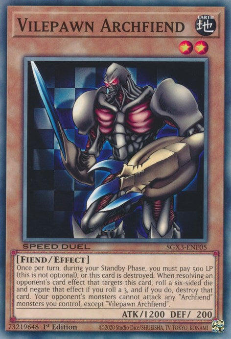 Vilepawn Archfiend [SXG3-ENE05] Common | Exor Games Summserside
