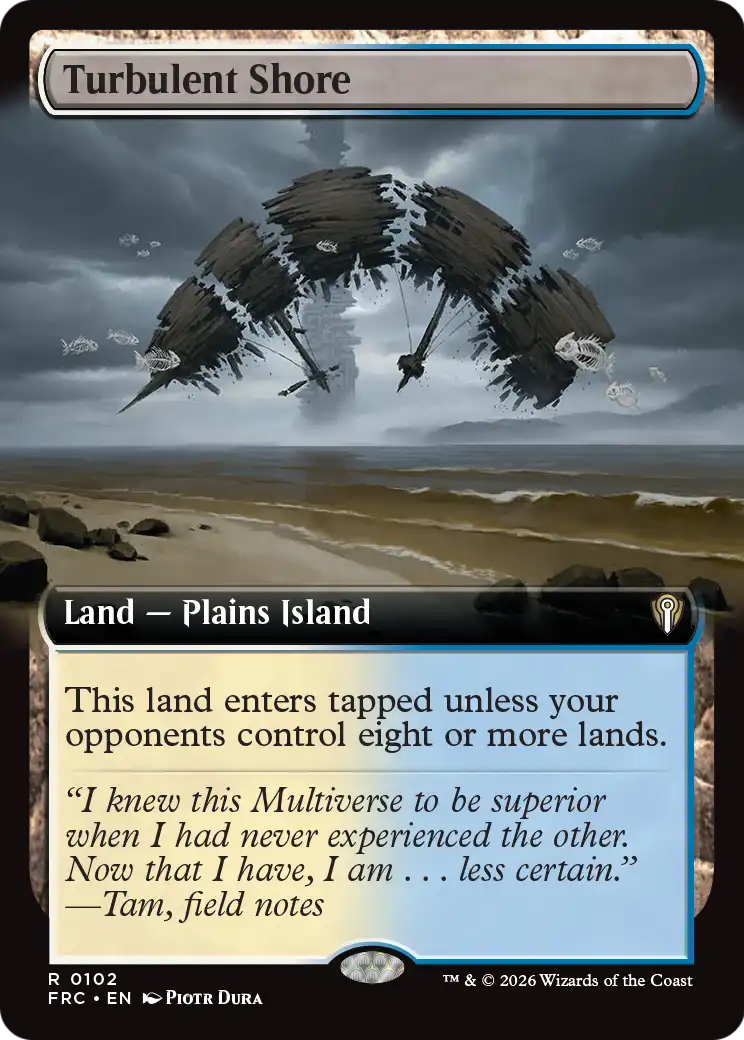 Turbulent Shore (Extended Art) [Reality Fracture Commander] | Exor Games Summserside
