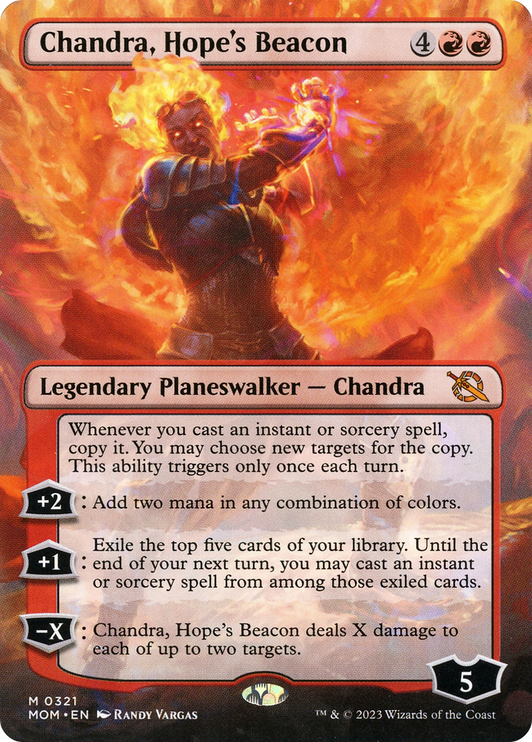 Chandra, Hope's Beacon (Borderless Alternate Art) [March of the Machine] | Exor Games Summserside