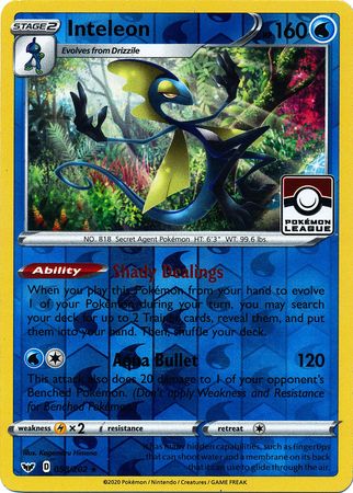 Inteleon (058/202) (League Promo) [Sword & Shield: Base Set] | Exor Games Summserside