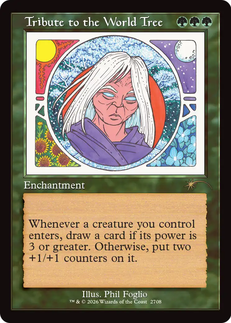 Tribute to the World Tree (Retro Frame) [Secret Lair Drop Series] | Exor Games Summserside