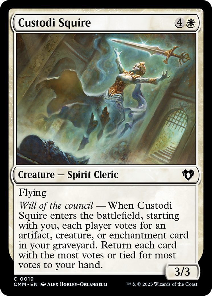 Custodi Squire [Commander Masters] | Exor Games Summserside