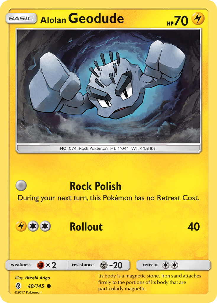 Alolan Geodude (40/145) [Sun & Moon: Guardians Rising] | Exor Games Summserside