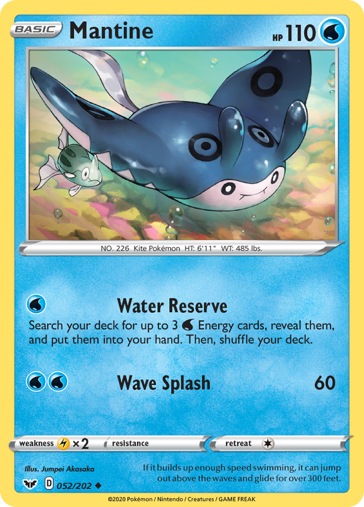 Mantine (052/202) [Sword & Shield: Base Set] | Exor Games Summserside