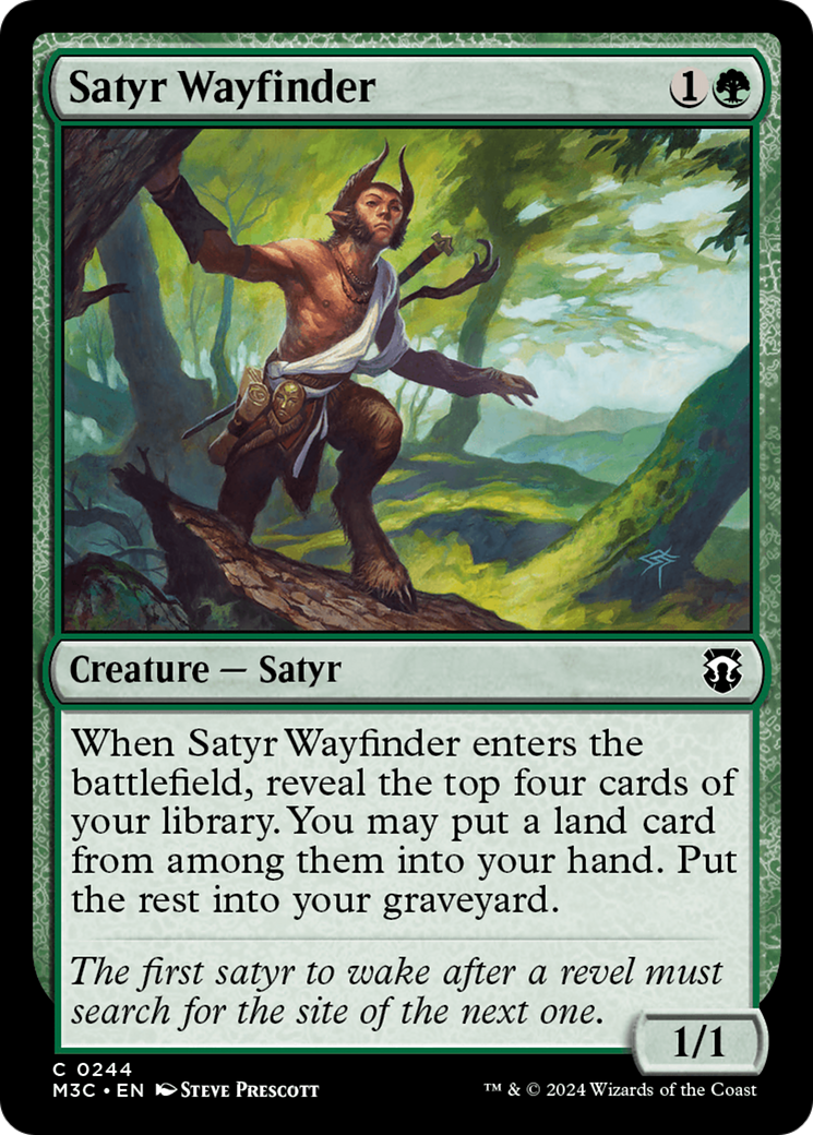 Satyr Wayfinder (Ripple Foil) [Modern Horizons 3 Commander] | Exor Games Summserside