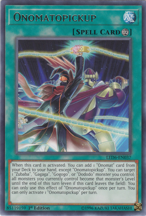 Onomatopickup [LED6-EN037] Rare | Exor Games Summserside