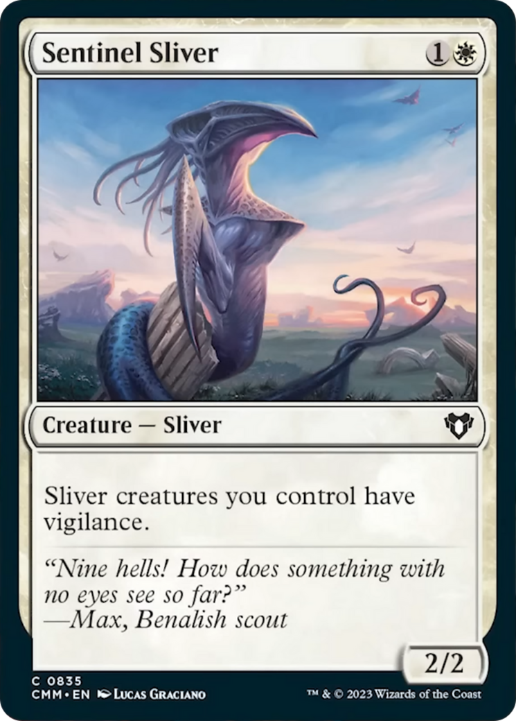 Sentinel Sliver [Commander Masters] | Exor Games Summserside