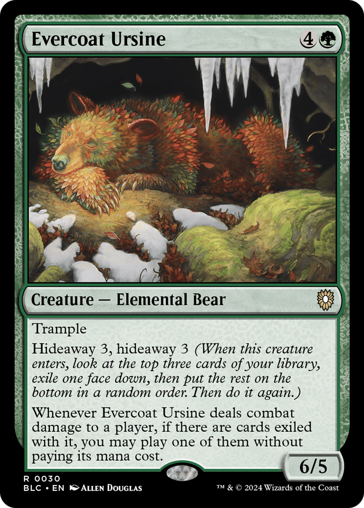 Evercoat Ursine [Bloomburrow Commander] | Exor Games Summserside