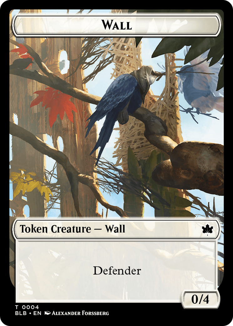 Wall // Intrepid Rabbit Double-Sided Token [Bloomburrow Tokens] | Exor Games Summserside